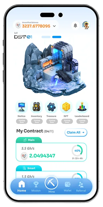 DxSxT Network app on a mobile device