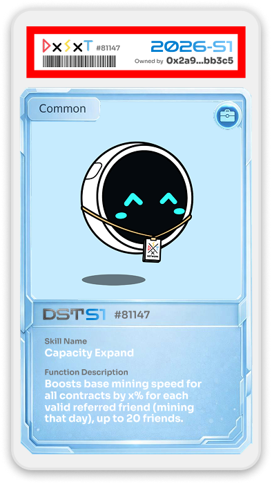 DxSxT Network NFT — Common tier card